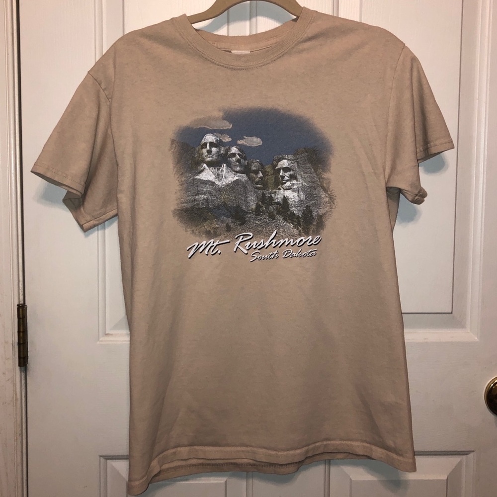 Tan Mt. Rushmore T-Shirt